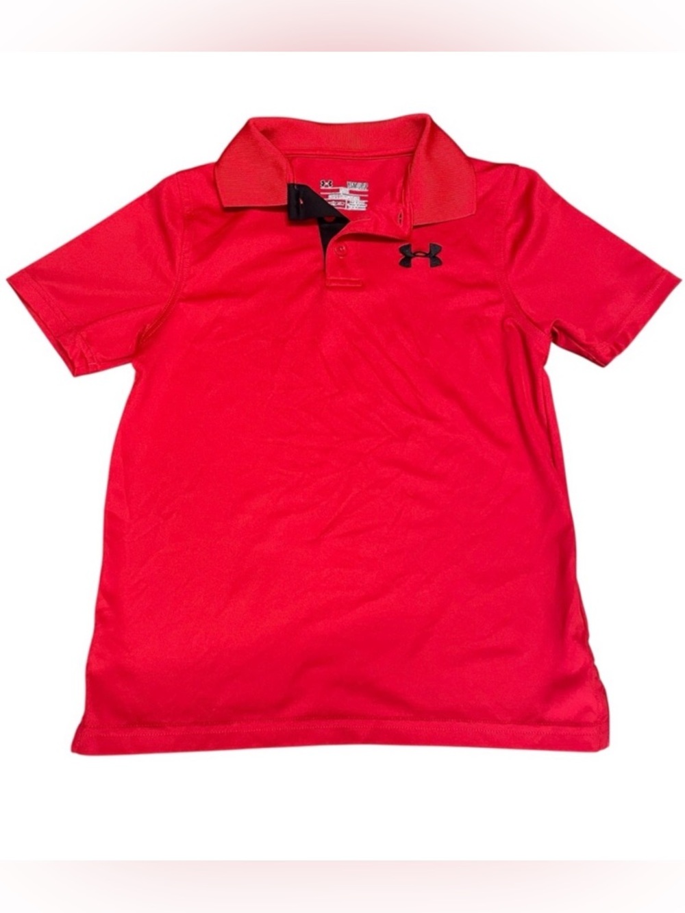 Youth Boys Under Armour Polo Shirt Bundle- Set of 2 | Black/Red | Size YS - Picture 6 of 10